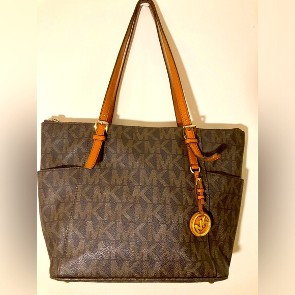 Michael Kors Canvas MK Signature tote SHOULDERBAG - Picture 2 of 8